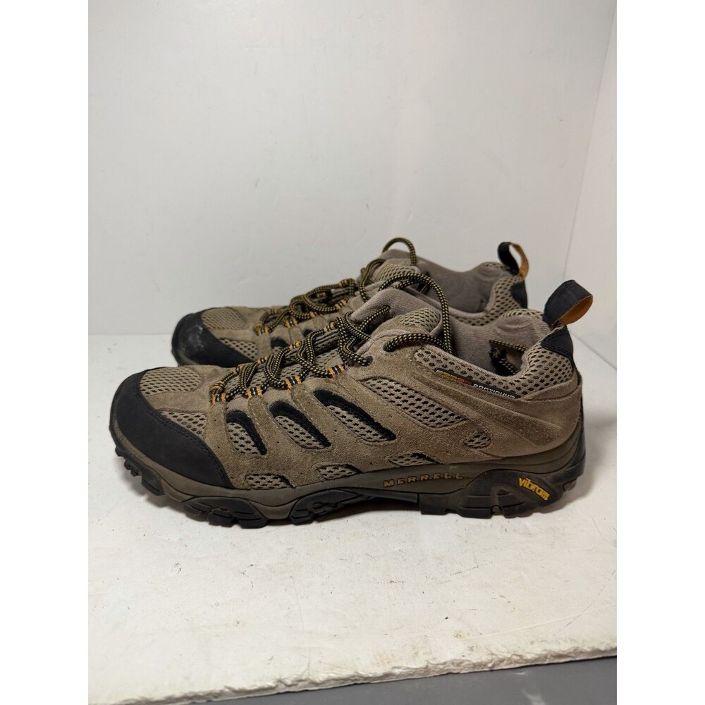 Merrell Shoes Mens Sz 11 Walnut Brown Moab Ventilator Hiking Low Top Boot Vibram